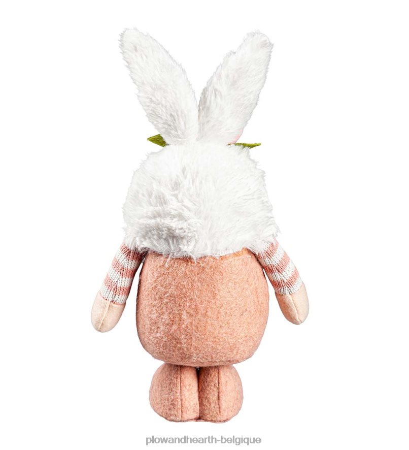 60H0822394 Plow & Hearth Gnomes en peluche avec oreilles de lapin, lot de 2 articles ménagers