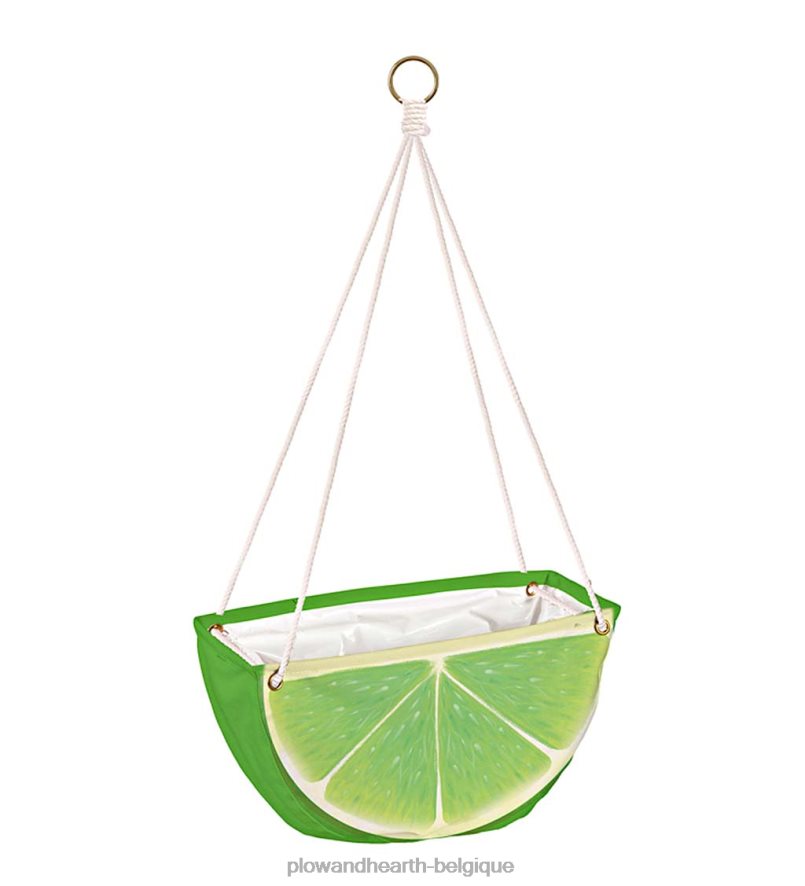 60H0822439 Plow & Hearth jardinières en tissu suspendues aux agrumes, lot de 3 articles ménagers