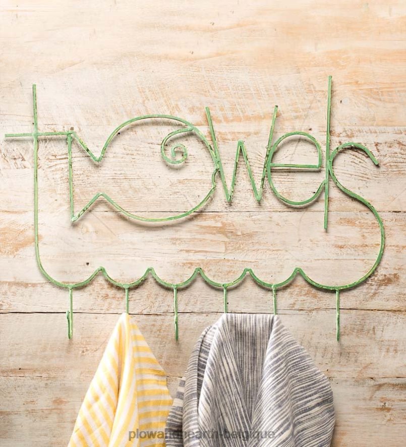 60H0822467 Plow & Hearth porte-serviettes en métal turquoise respectueux des poissons articles ménagers