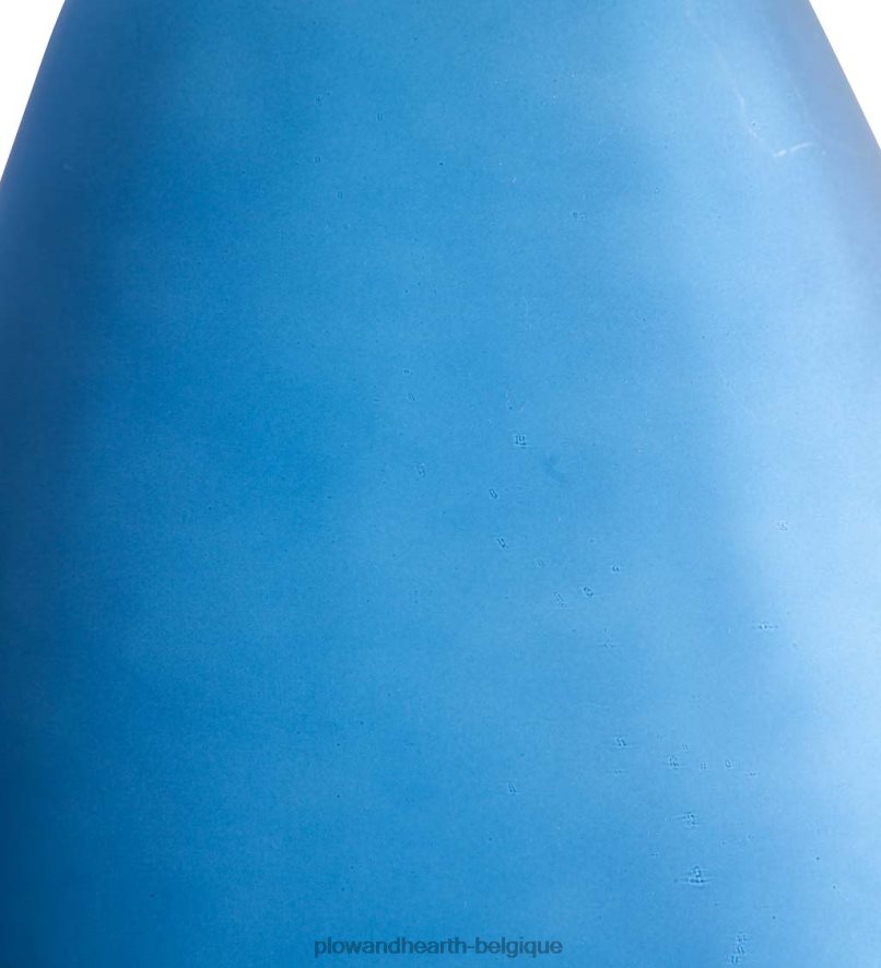60H0822471 Plow & Hearth grand vase ballon en verre dépoli recyclé - marine articles ménagers