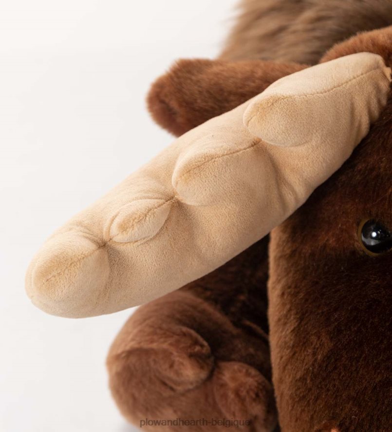 60H0822491 Plow & Hearth oreiller de corps animal câlin en peluche surdimensionné élan articles ménagers