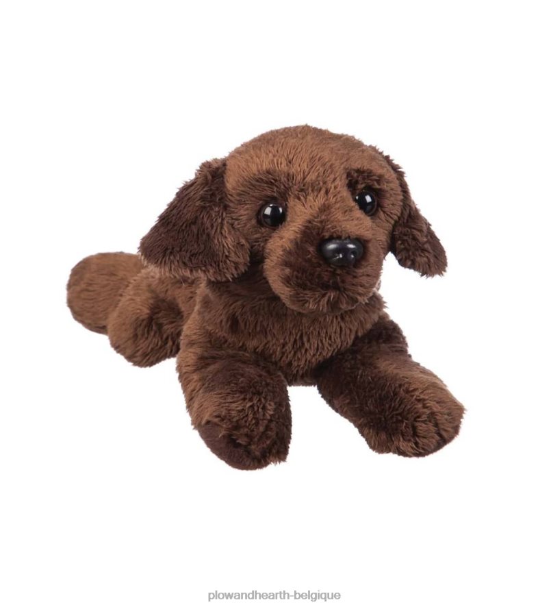 60H0823095 Plow & Hearth pouf en peluche en peluche de laboratoire de chocolat articles ménagers