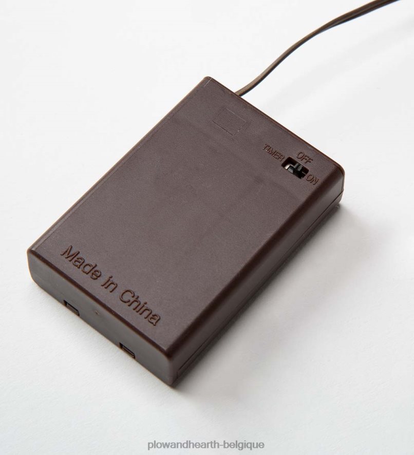 60H0821694 Plow & Hearth guirlande de Noël lumineuse à piles - blanche articles ménagers