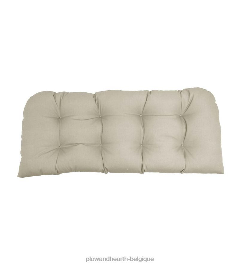 60H0821505 Plow & Hearth coussin de balançoire/banc arrondi classique, 41 3/4 x 18 3/4 x 3 - géranium campagnard articles ménagers