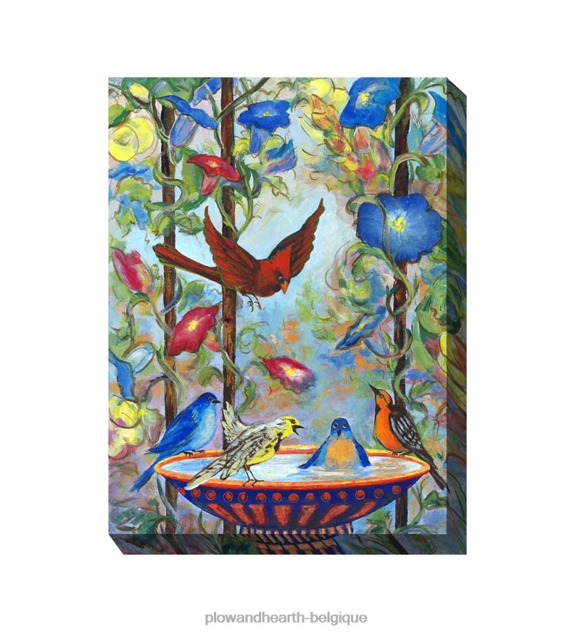 60H0821555 Plow & Hearth art mural sur toile intérieur/extérieur fête au bord de la piscine articles ménagers