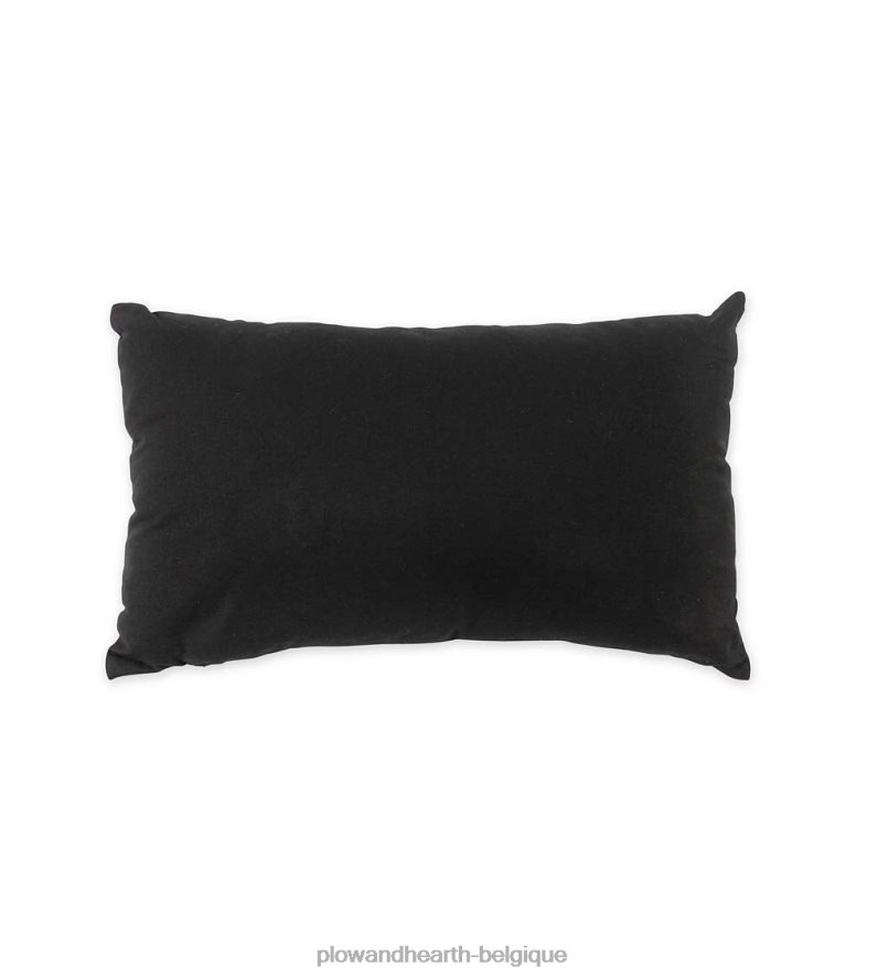 60H0821238 Plow & Hearth Coussin lombaire en coton pour Halloween Boo, intérieur/extérieur articles ménagers