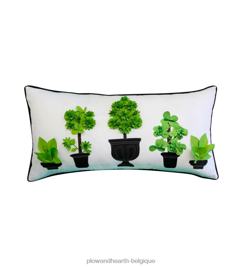 60H0821259 Plow & Hearth coussin lombaire de jardin topiaire intérieur/extérieur articles ménagers