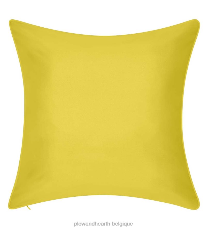 60H0821261 Plow & Hearth coussin décoratif en dentelle brodée intérieur/extérieur - noir articles ménagers