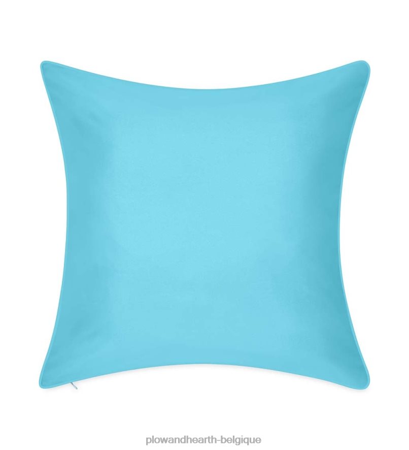 60H0821261 Plow & Hearth coussin décoratif en dentelle brodée intérieur/extérieur - noir articles ménagers