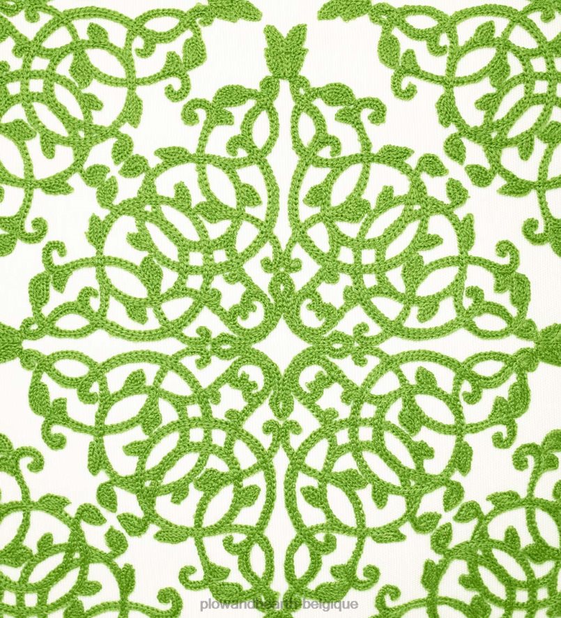 60H0821261 Plow & Hearth coussin décoratif en dentelle brodée intérieur/extérieur - noir articles ménagers