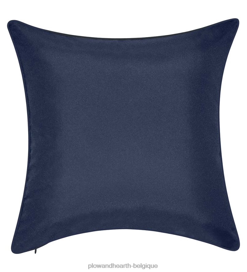 60H0821261 Plow & Hearth coussin décoratif en dentelle brodée intérieur/extérieur - noir articles ménagers