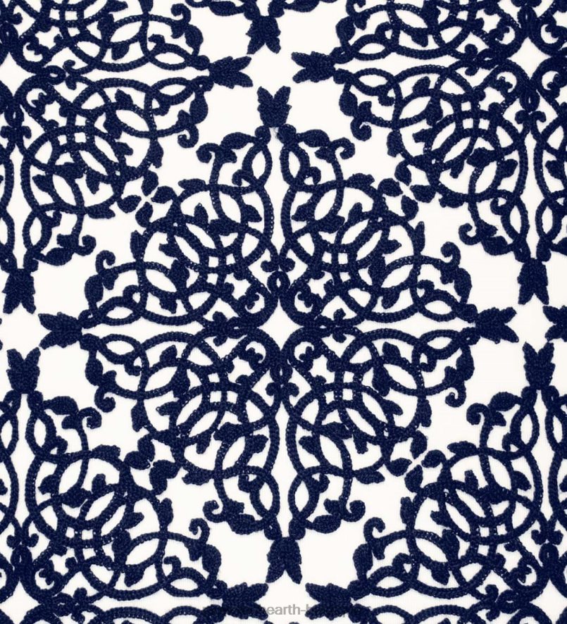 60H0821261 Plow & Hearth coussin décoratif en dentelle brodée intérieur/extérieur - noir articles ménagers