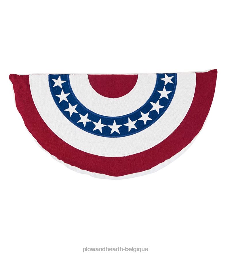 60H0821270 Plow & Hearth coussin en tranches de drapeau étoilé intérieur/extérieur articles ménagers