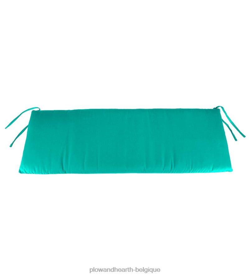 60H0823172 Plow & Hearth coussin de balançoire/banc classique en polyester, 57 x 18 3/4 x 3 - aqua articles ménagers