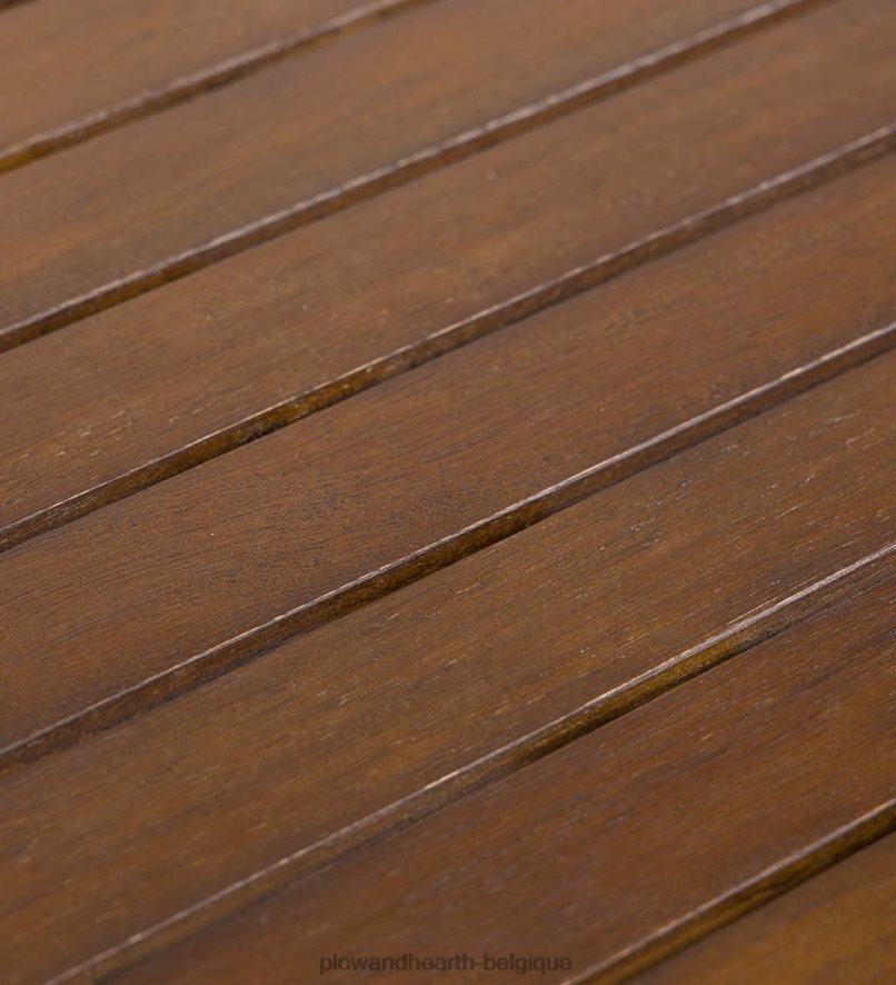 60H0821157 Plow & Hearth table basse d'extérieur en bois d'eucalyptus Lancaster - naturel articles ménagers