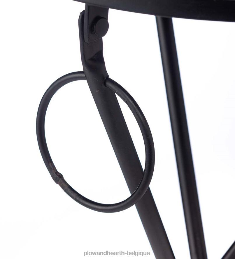 60H0821172 Plow & Hearth table d'appoint pliante en géranium intérieur/extérieur articles ménagers