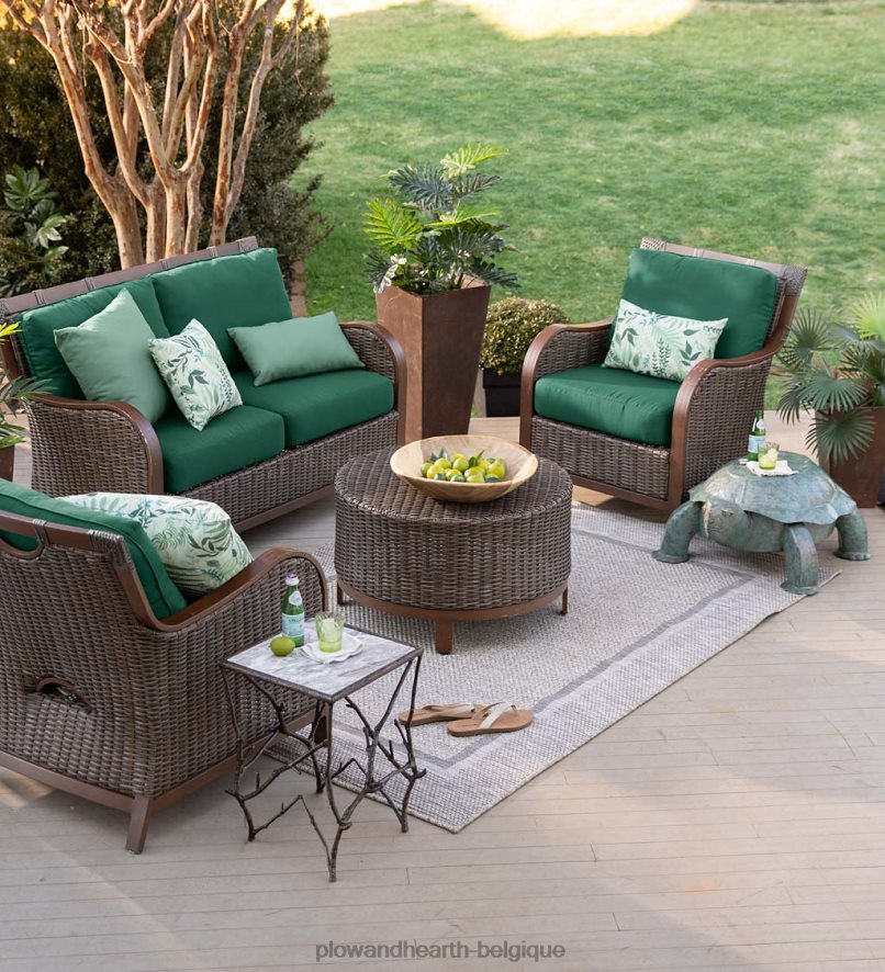 60H0821179 Plow & Hearth table d'appoint tortue en métal peint à la main articles ménagers