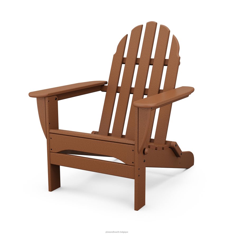 60H0821181 Plow & Hearth chaise adirondack en polywood nécessitant peu d'entretien - teck articles ménagers