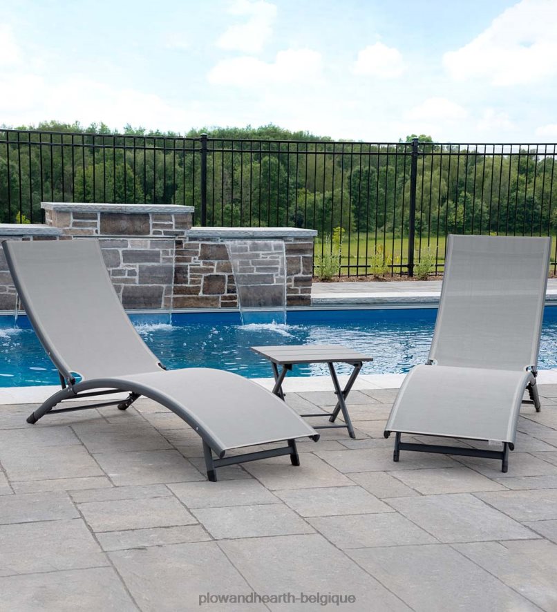 60H0821186 Plow & Hearth ensemble de salon Coral Springs - bleu hawaii/cadre noir articles ménagers