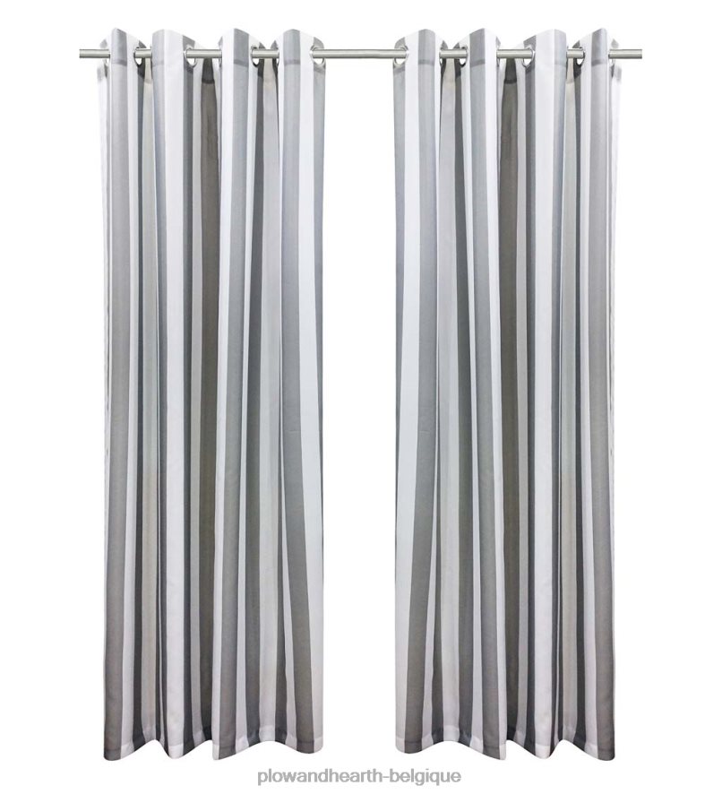 60H0821471 Plow & Hearth rideaux extérieurs rayés de paysage marin articles ménagers