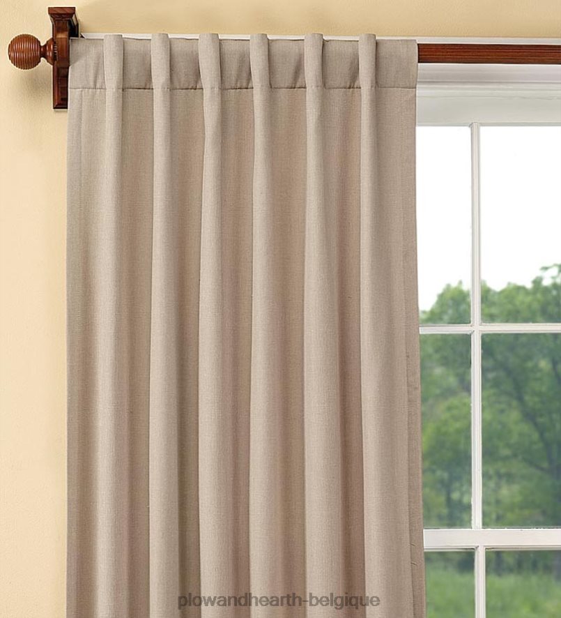 60H0823179 Plow & Hearth rideau isolé passe-tringle fait maison, 96 l - mousse articles ménagers