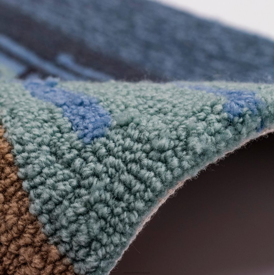 60H0821325 Plow & Hearth tapis d'accent de renne de plage crocheté à la main intérieur/extérieur articles ménagers