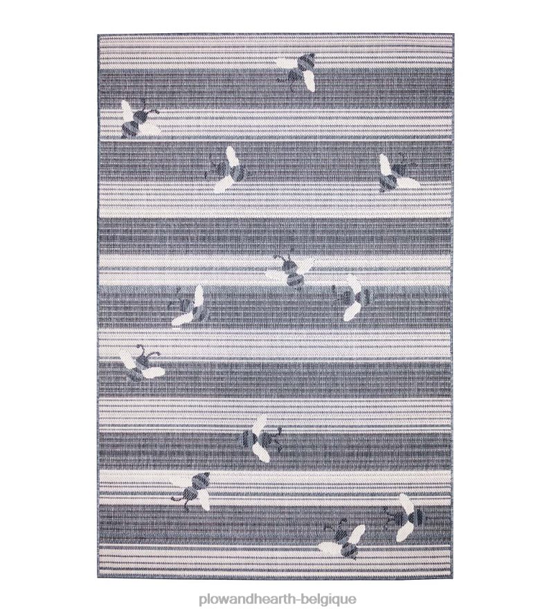 60H0821341 Plow & Hearth Tapis vinyl pour intérieur/extérieur en polypropylène abeilles mellifères articles ménagers