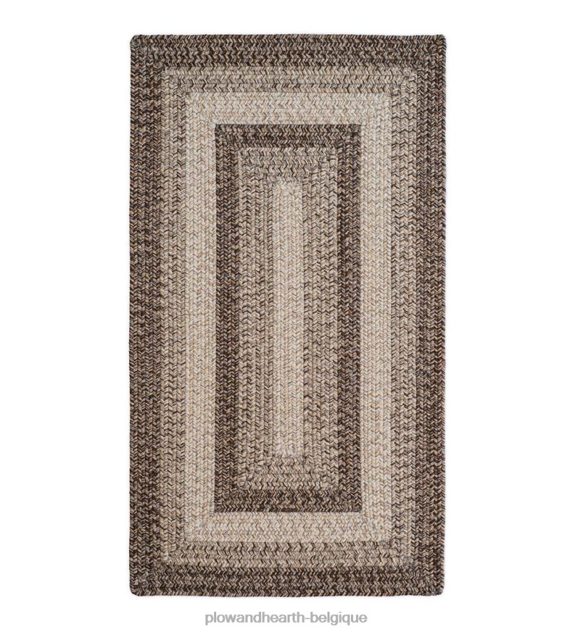 60H0821351 Plow & Hearth Tapis en polypropylène tressé Woodridge rectangle intérieur/extérieur articles ménagers