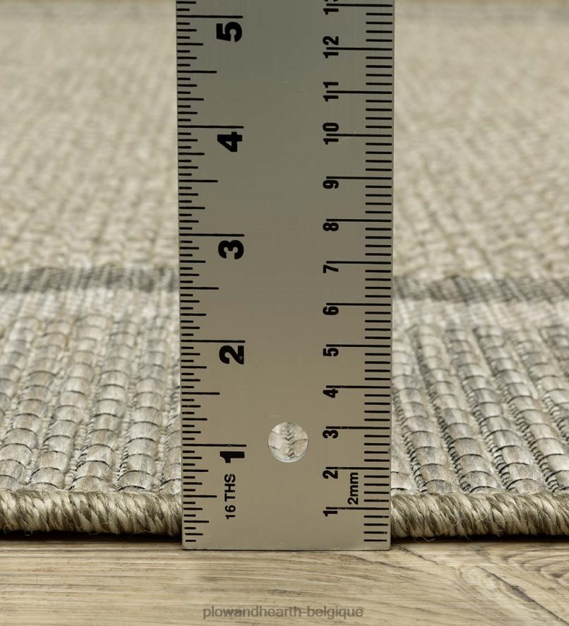 60H0821413 Plow & Hearth Tapis intérieur/extérieur en polypropylène avec bordure Yucatan articles ménagers