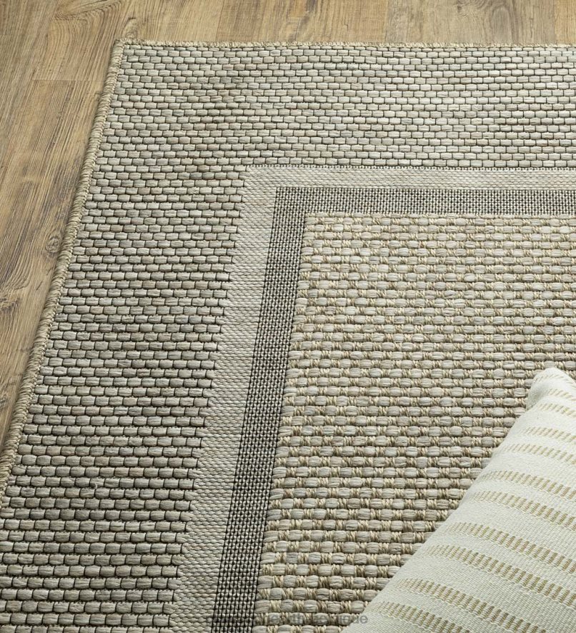 60H0821413 Plow & Hearth Tapis intérieur/extérieur en polypropylène avec bordure Yucatan articles ménagers