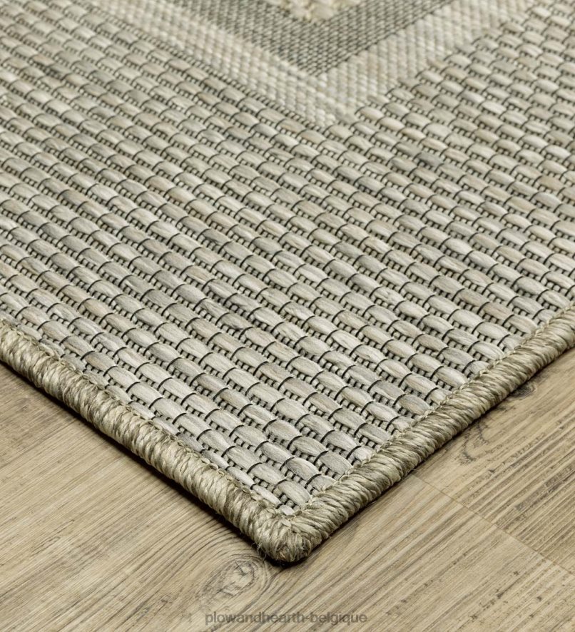 60H0821413 Plow & Hearth Tapis intérieur/extérieur en polypropylène avec bordure Yucatan articles ménagers