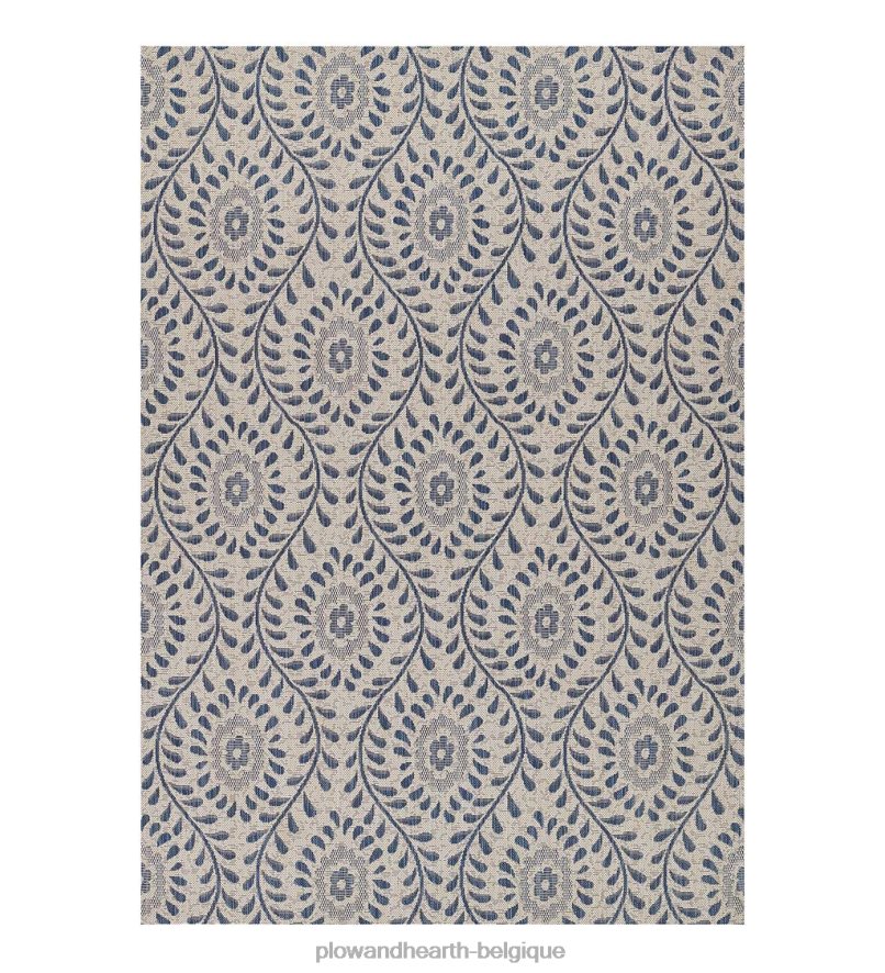 60H0821422 Plow & Hearth Tapis intérieur/extérieur clémentine en polypropylène articles ménagers