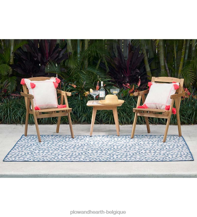 60H0821422 Plow & Hearth Tapis intérieur/extérieur clémentine en polypropylène articles ménagers