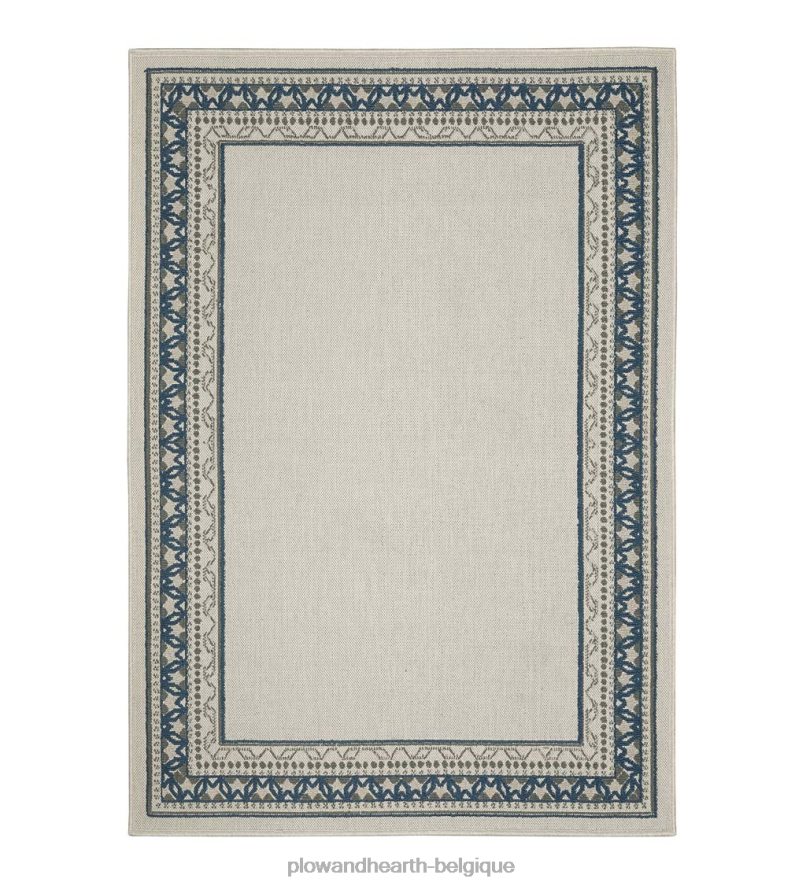 60H0821446 Plow & Hearth Tapis intérieur/extérieur en polypropylène avec bordure York articles ménagers