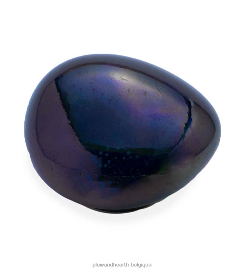 60H0821680 Plow & Hearth Roches de jardin lumineuses décoratives en verre d'art éclairé - vert articles ménagers