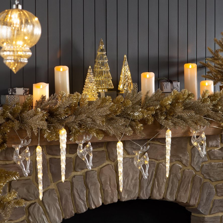 60H0821660 Plow & Hearth guirlandes de cerfs de vacances articles ménagers