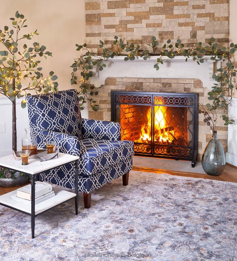 60H0821679 Plow & Hearth Eucalyptus éclairés électriquement intérieur/extérieur articles ménagers