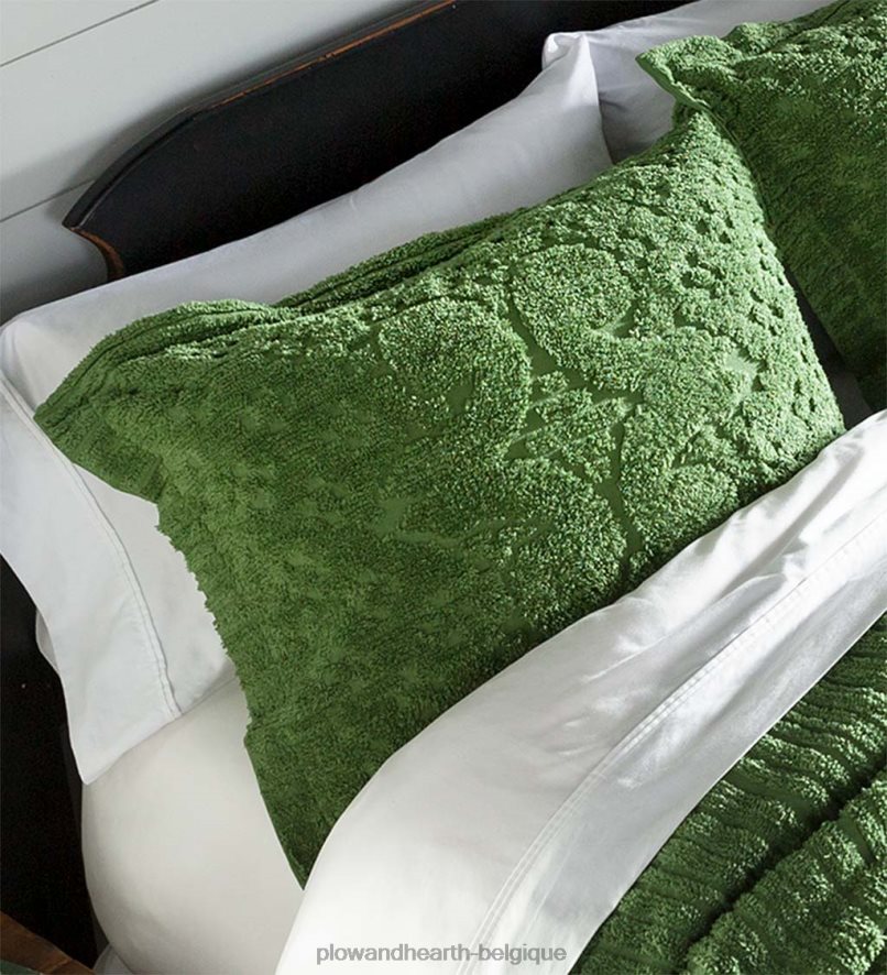 60H0822652 Plow & Hearth literie en chenille de coton tufté Juliet articles ménagers