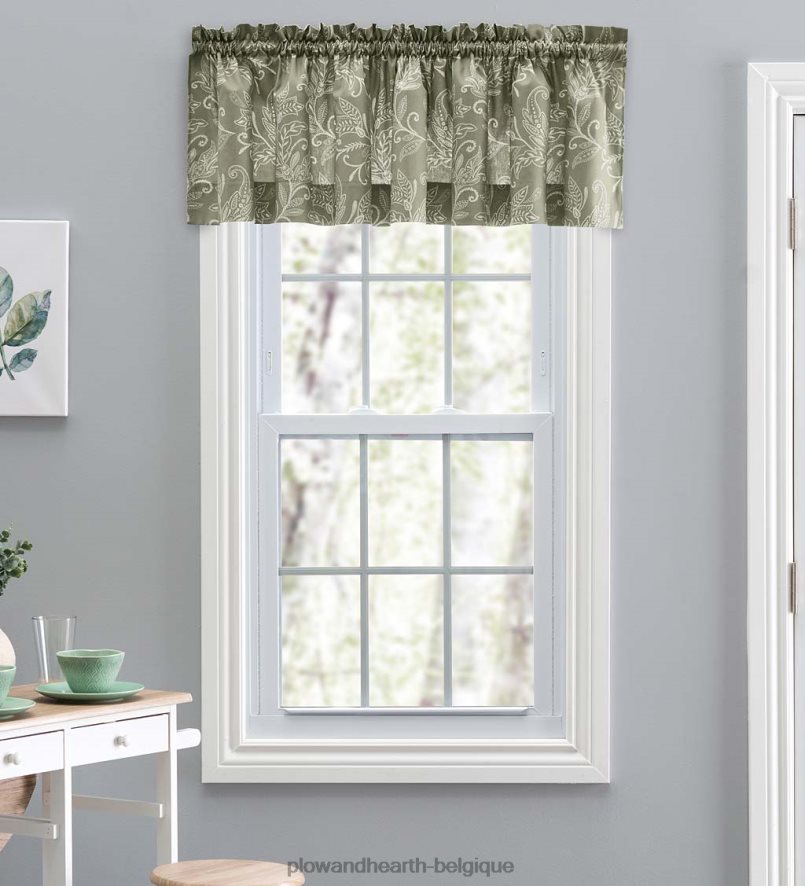 60H0822582 Plow & Hearth rideaux de feuilles de lexington articles ménagers