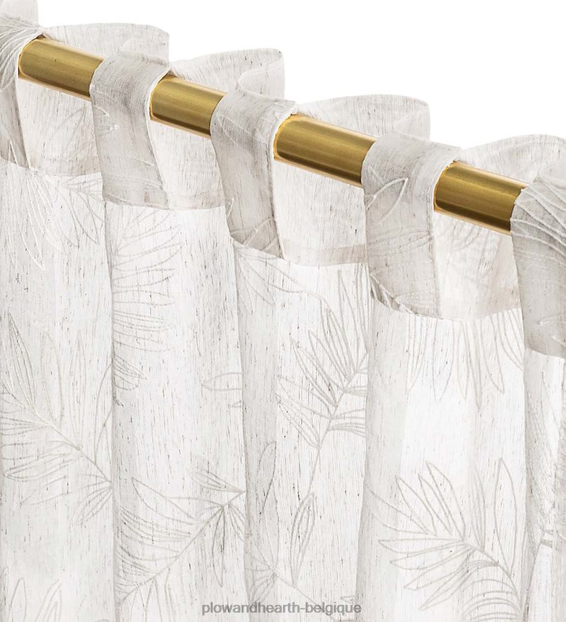 60H0822610 Plow & Hearth rideaux de feuilles transparentes articles ménagers