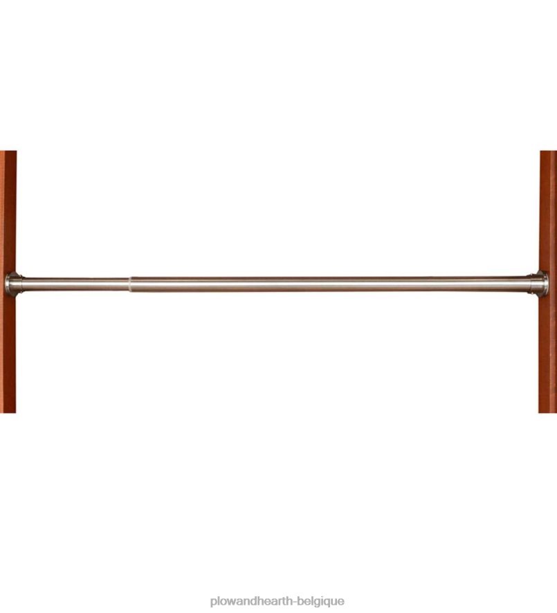 60H0822640 Plow & Hearth Ensemble de tringle à rideau à tension de ressort intérieur-extérieur en acier inoxydable articles ménagers