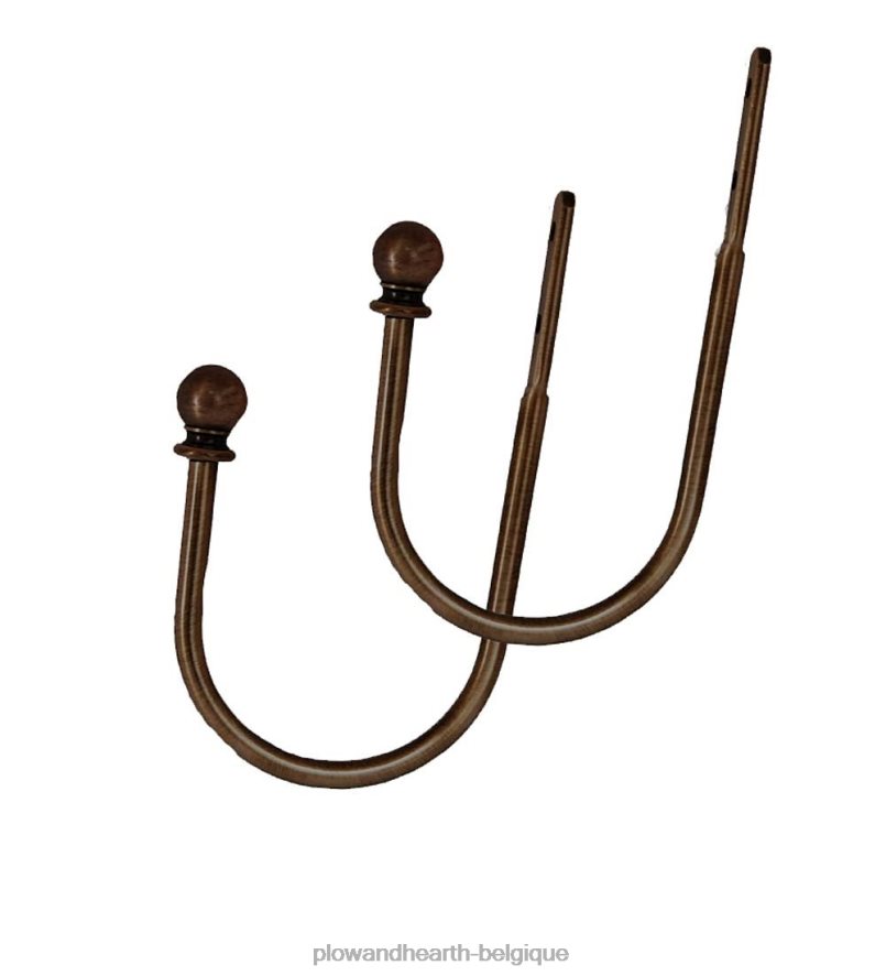 60H0822641 Plow & Hearth retenues, paire - bronze articles ménagers