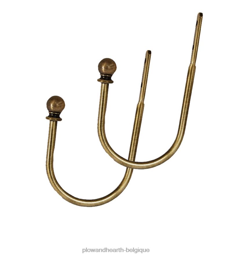60H0822641 Plow & Hearth retenues, paire - bronze articles ménagers