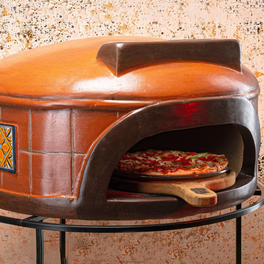 60H0822941 Plow & Hearth Four à pizza Talavera Ravello accessoires