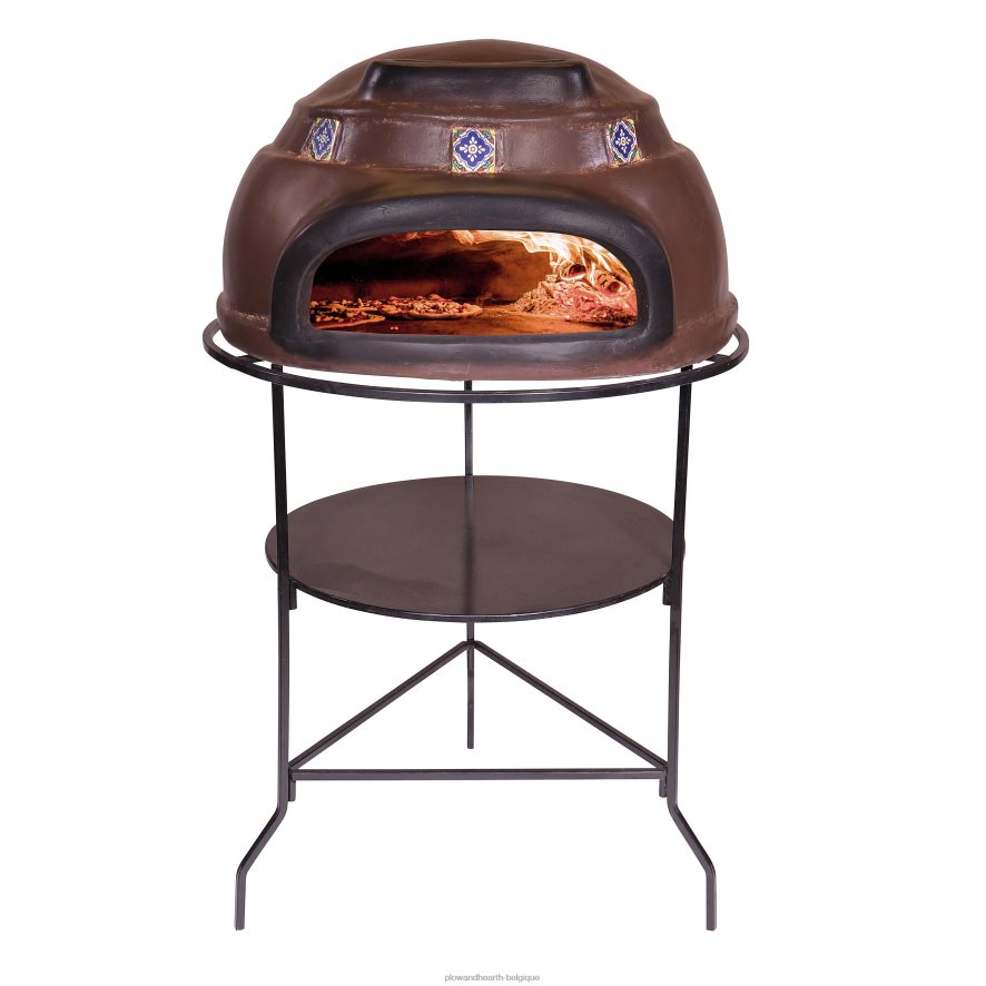 60H0822944 Plow & Hearth grand four à pizza Talavera accessoires
