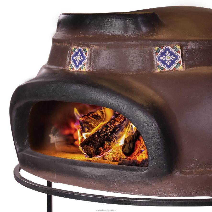 60H0822944 Plow & Hearth grand four à pizza Talavera accessoires