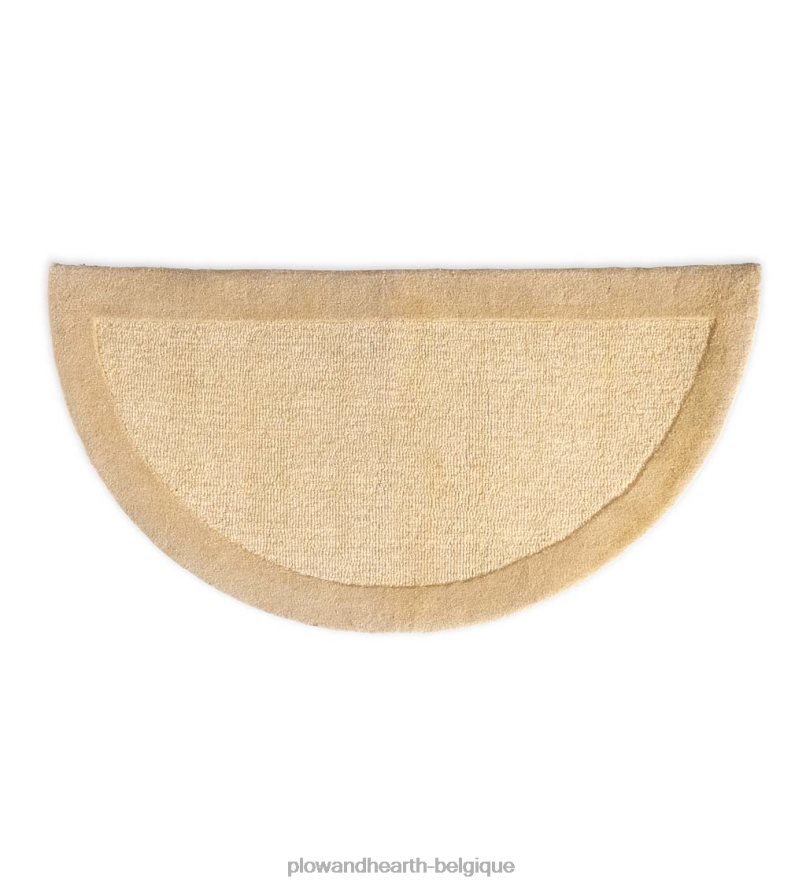 60H0822802 Plow & Hearth Tapis demi-rond à bandes madrid, 2' x 4' - baie accessoires