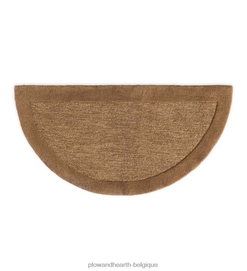 60H0822802 Plow & Hearth Tapis demi-rond à bandes madrid, 2' x 4' - baie accessoires