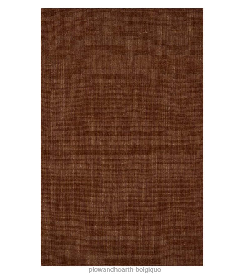 60H0822803 Plow & Hearth Tapis Dalton en laine mélangée, 2' x 3'6 - paprika accessoires