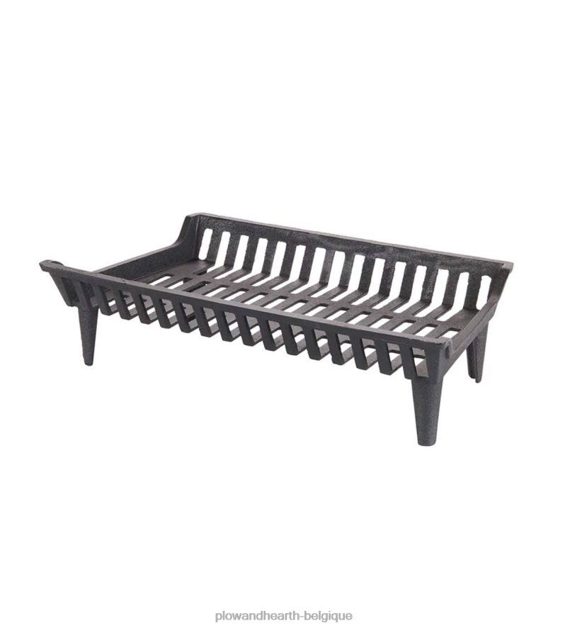 60H0822809 Plow & Hearth Grille de cheminée à fond plat en fonte 1 pièce cheminée